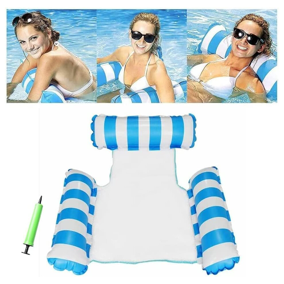 Tianfu Inflatable Swimming Hammock,Pool Floats Lounger,4 In 1 Multi Purpose Pool Raft Bedportable Pool Floats For Adults Vacation Fun And Rest