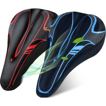 2pcs Comfortable Bicycle Saddle Cover Soft Bike Saddle Cover MTB Saddle Cushion Bicycle Seat Cover Ideal for Most Universal Saddles