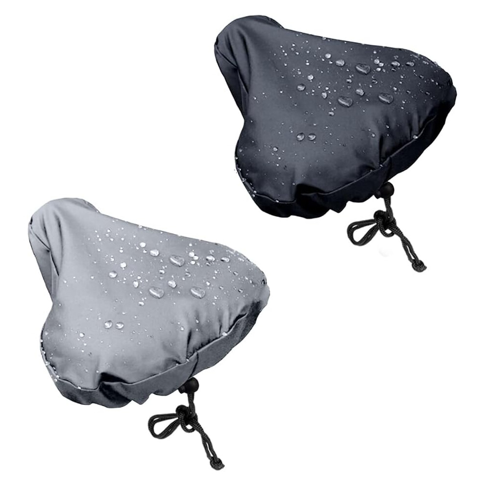 Photos - Saddle TIANFU Pieces Bike Seat Cover Waterproof Covers in Black and Gray Waterproof  Cover to Protect Your Bike ,Waterproof Un 