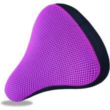 Bike Saddle Cover Breathable Mesh, Non-Slip, Padded Saddle Cover for Mountain Bike Seat and Road Bike Saddle,Purple