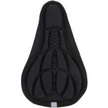 Cycling Bike Cushion Cover Thick Gel Pad Seat Saddle Cover 3D Soft Cushion for Mountain Bike Bicycle Accessories (Black)