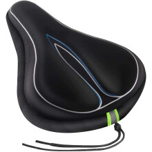 Memory Foam Bike Saddle Cover, Extra Soft Gel Gel Seat Cover for Men and Women, Comfortable with Water and Dust Resistant Cover, Compatible