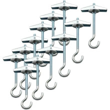 Ceiling Hooks 12 Packs Spring Toggle Wing Bolts Wall Fixing Ceiling Hooks Heavy Duty Pothook
