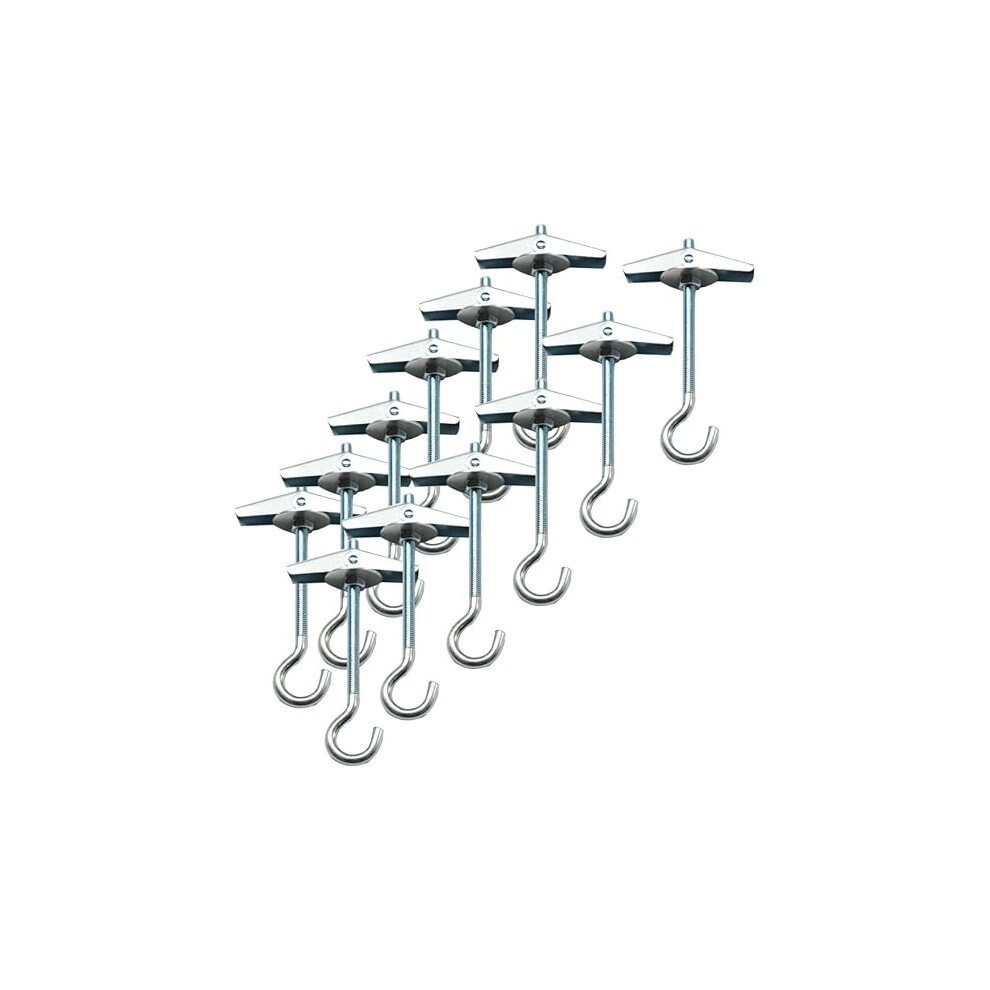 Ceiling Hooks 12 Packs Spring Toggle Wing Bolts Wall Fixing Ceiling Hooks Heavy Duty Pothook 7770198325935