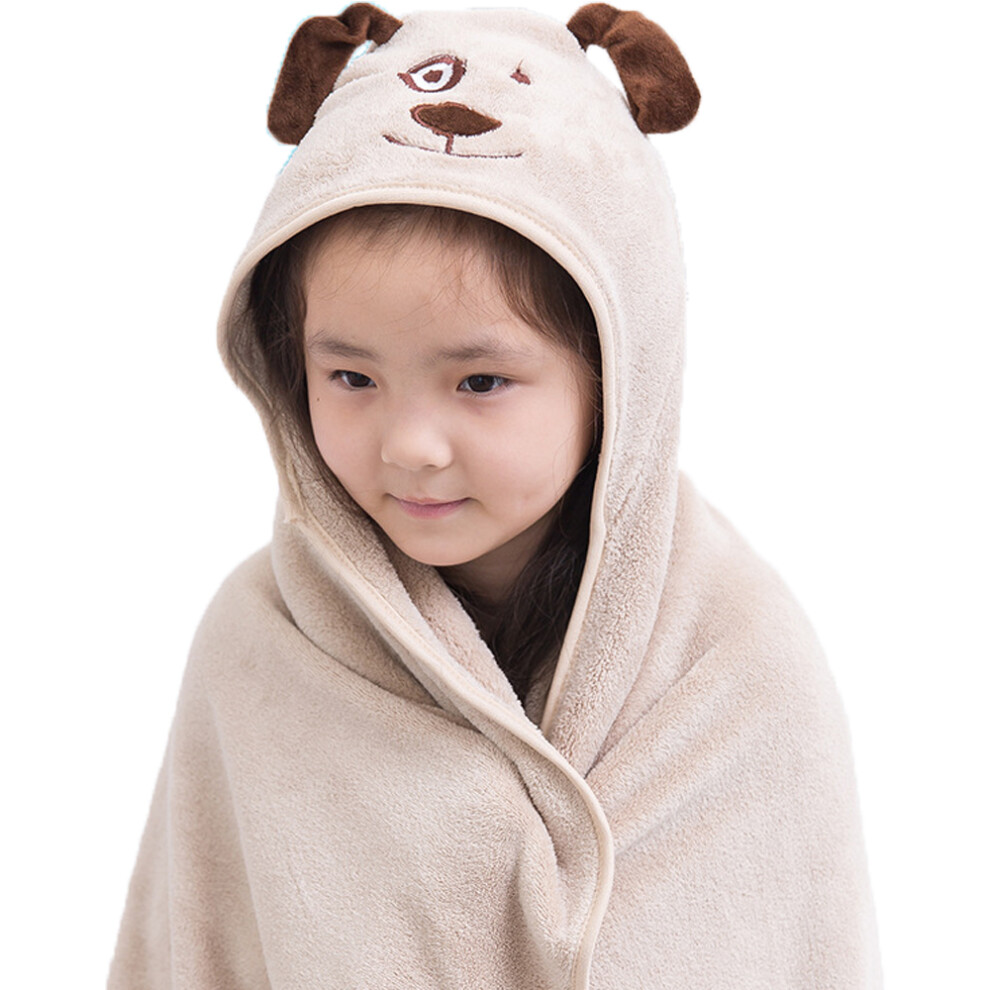 Kids Bath Towels,Premium Hooded Towel For Toddlers Highly Absorbent Coral Fleece Bathrobe For Boys Girls-Shape6 Orange Tianfu