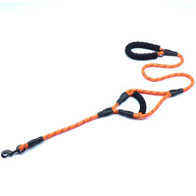 Dog Leash Traffic Padded Two Handles, Reflective Threads For Control Safety Training For Dogsorange