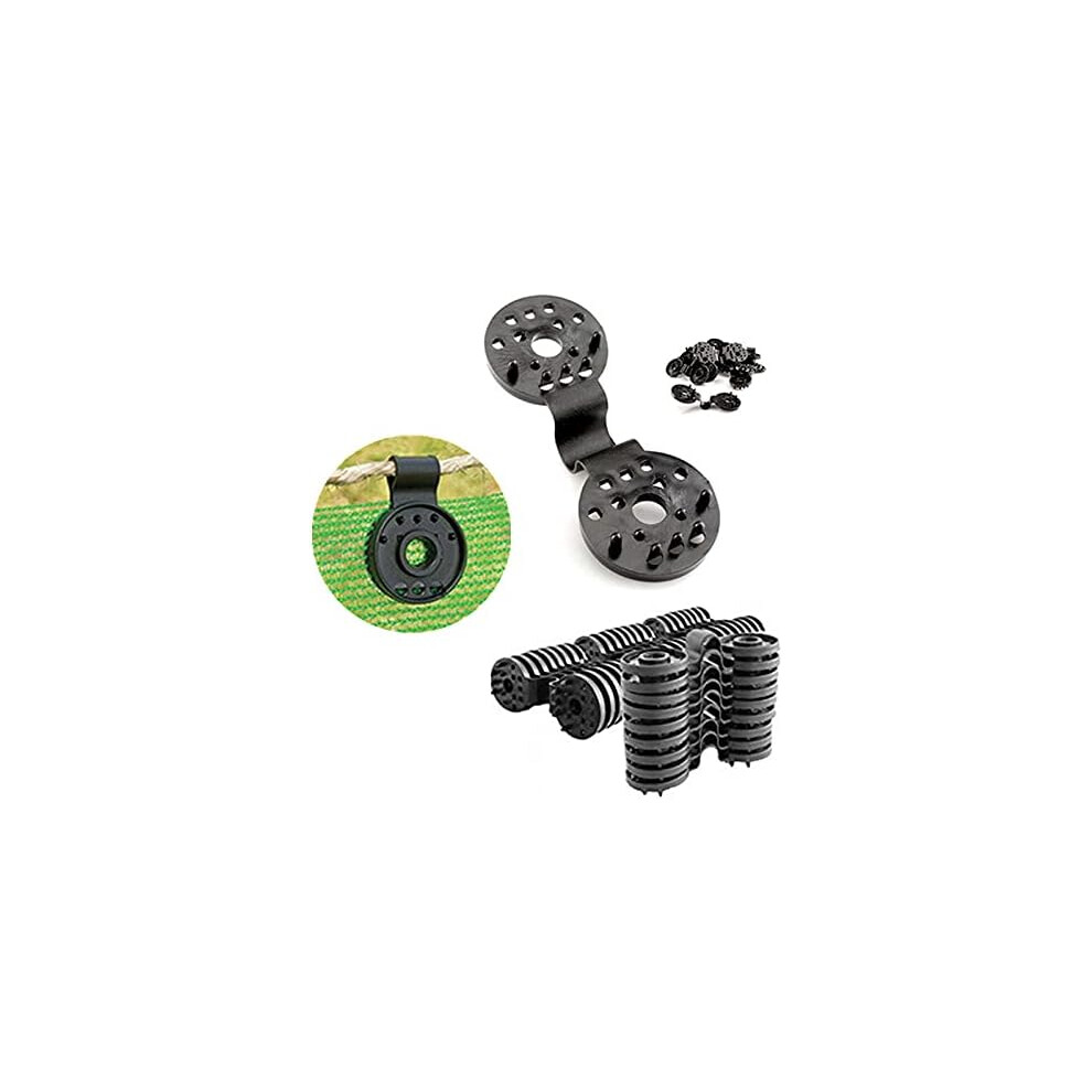Fixing Clips, Special Clip With Eyelet, Blackout Privacy Screen Fixing For Fence Canvas, Shade Net, Windproof Fabric, Outdoor Net Clips Hooks (100) 7770198323849