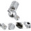 2-piece ratchet adapter, hexagonal fastener, impact socket, extension, rotation/handle interface, universal universal joint, tool wrench angle 3