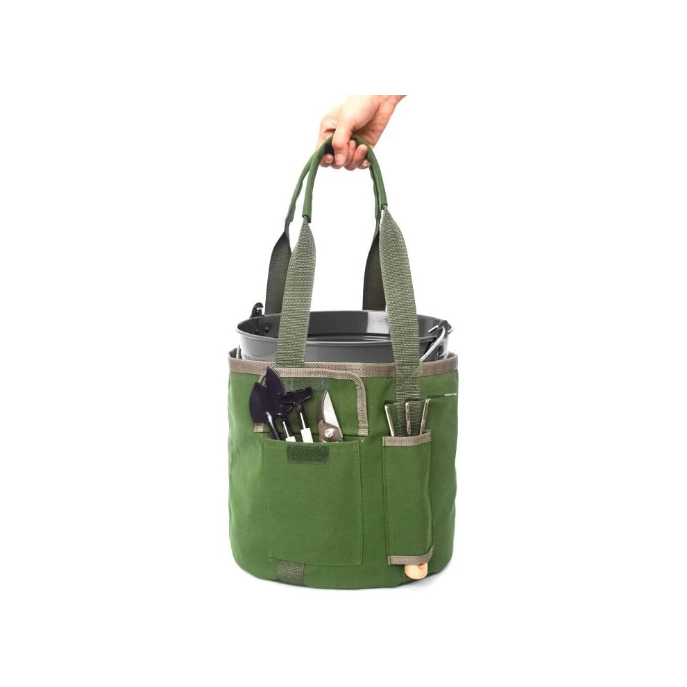 Garden Tool Bucket Bag, Gardening Organizer Handbag, Can Hold 5 Gallon Buckets, Garden Tool Bag, Garden Sturdy Canvas Tool Storage Set 7770198310894