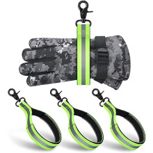 3 Pcs Firefighter Gear Heavy Duty Firefighter Glove Strap with Reflective Trim Fire Gear Accessories