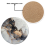 Marble Pattern Coasters - Round Drinks Absorbent Stone Coaster Set with Ceramic Stone and Cork Base-style 2 3
