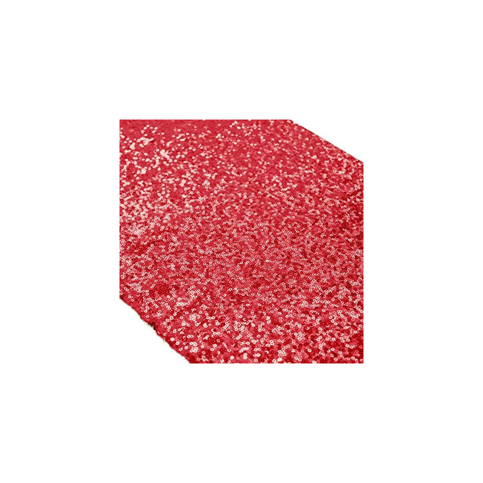 Rose Gold Sequin Table Runner for Wedding/Event Decoration 30 x 180cm (Red, 1)-image-OPC-PHFXQZM-NEW