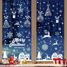 192 Reusable Christmas Window Stickers, Christmas Window Decoration Electrostatic PVC Christmas Window Sticker
