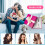 Automatic Curling Iron, Cordless Auto,, Portable Rechargeable Ceramic Rotating Curling Wand-White 6