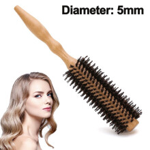 Comb Round Brush Hair Dryer Brush With Natural Bristles Natural Hair Brush Round For Short And Medium Length Hair Made-Ruled