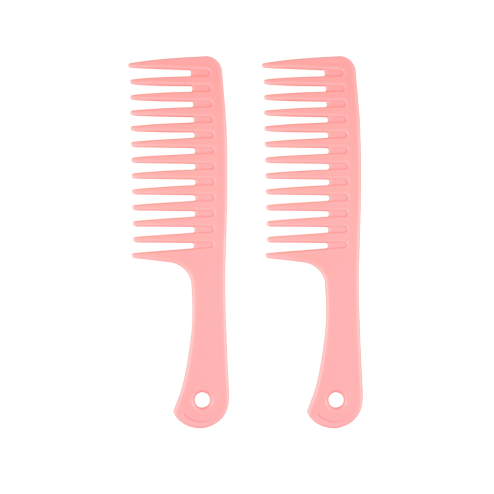 Tianfu Unisex Pink Wide Tooth Comb For Curly Hair Wet Hair, Detangling Comb Hair Combs For Women, Large Wide Toothed Comb