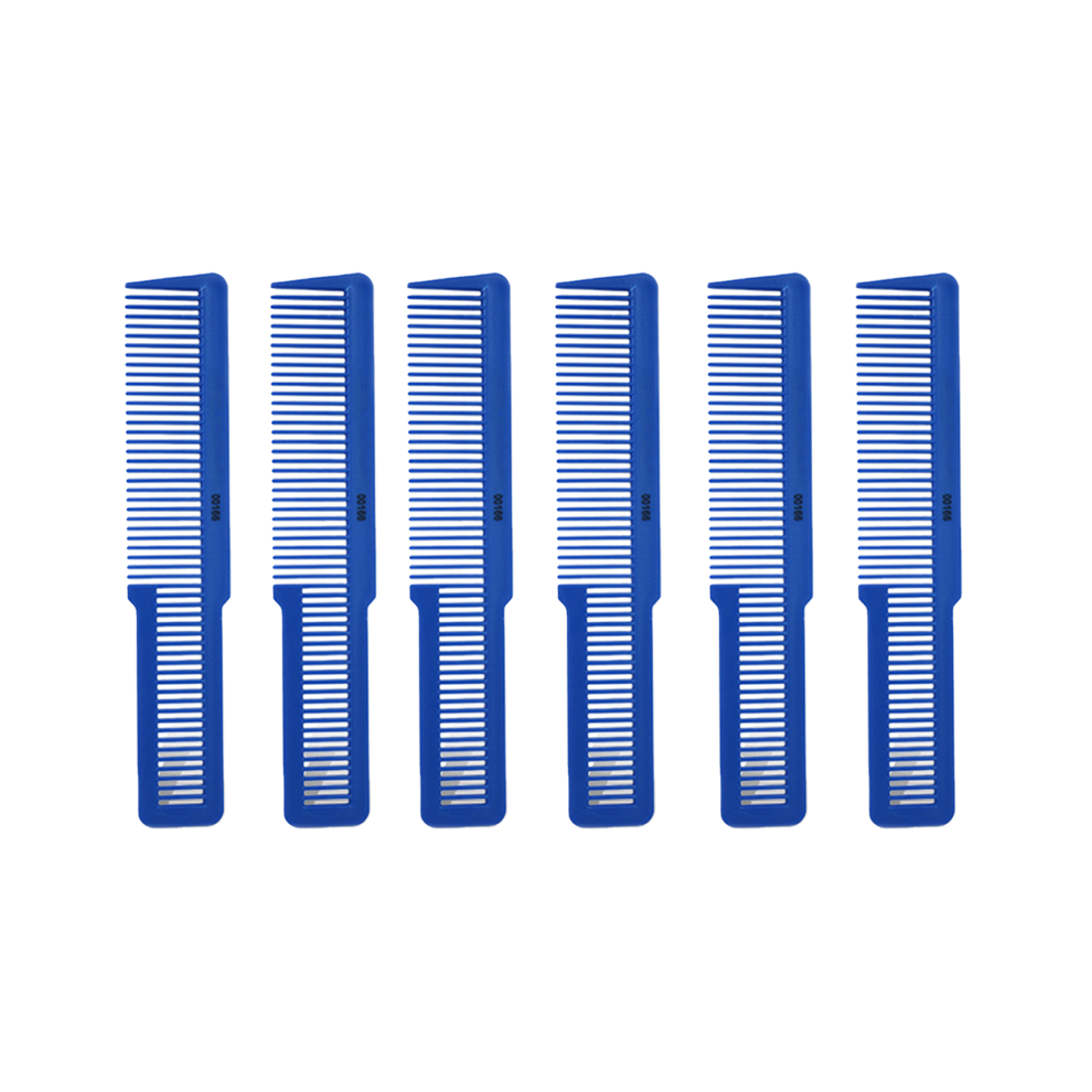 Tianfu Unisex Blue Hair Cutting Comb Professional Styling Comb Barber Styling Hair Comb Clipper Cutting Comb For Stylists And Barbers