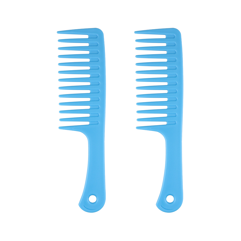 Tianfu Unisex Blue Wide Tooth Comb For Curly Hair Wet Hair, Detangling Comb Hair Combs For Women, Large Wide Toothed Comb