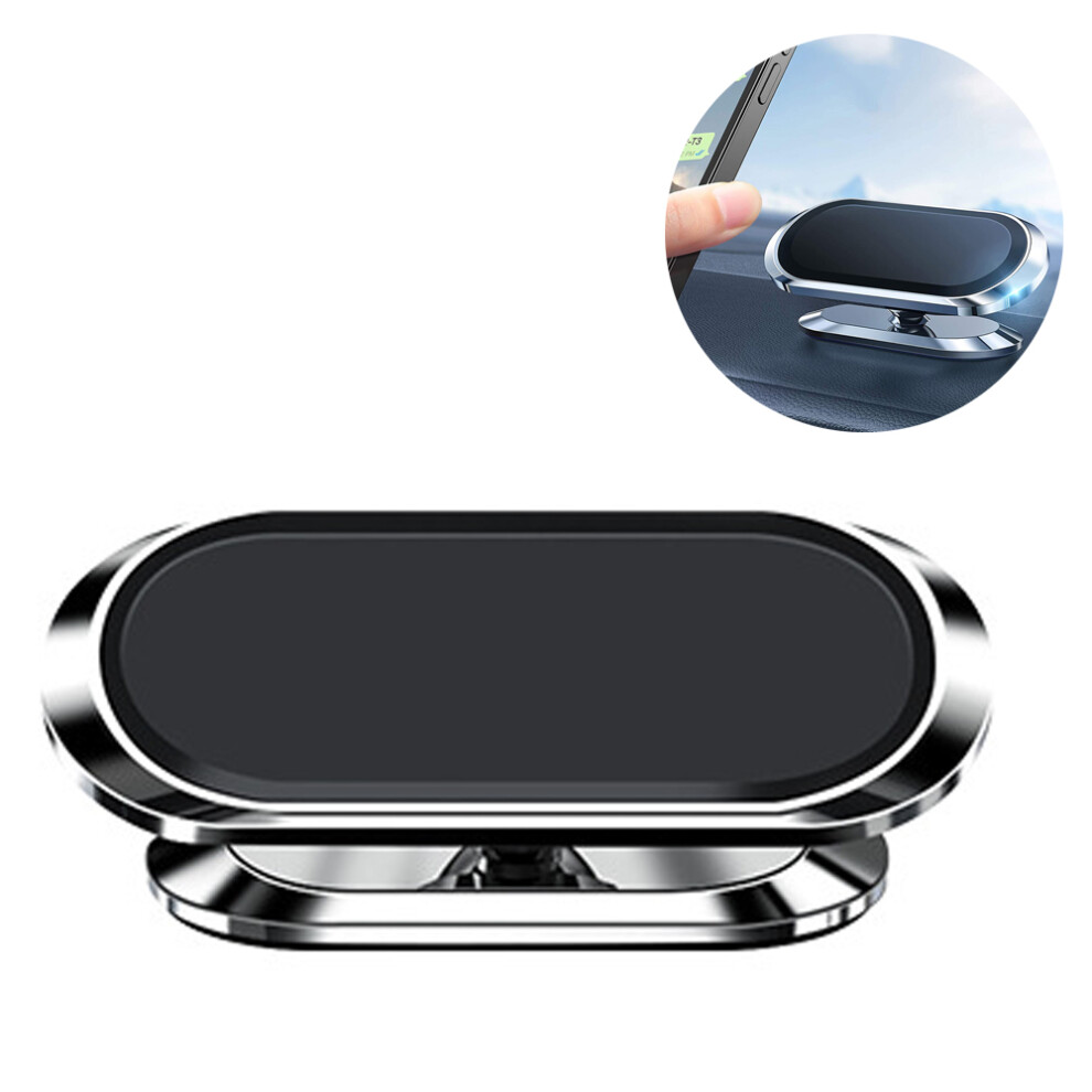 360 Degree Rotation 8 Magnetic F16 Multifunctional Lazy Bracket- Silver 7770198291773