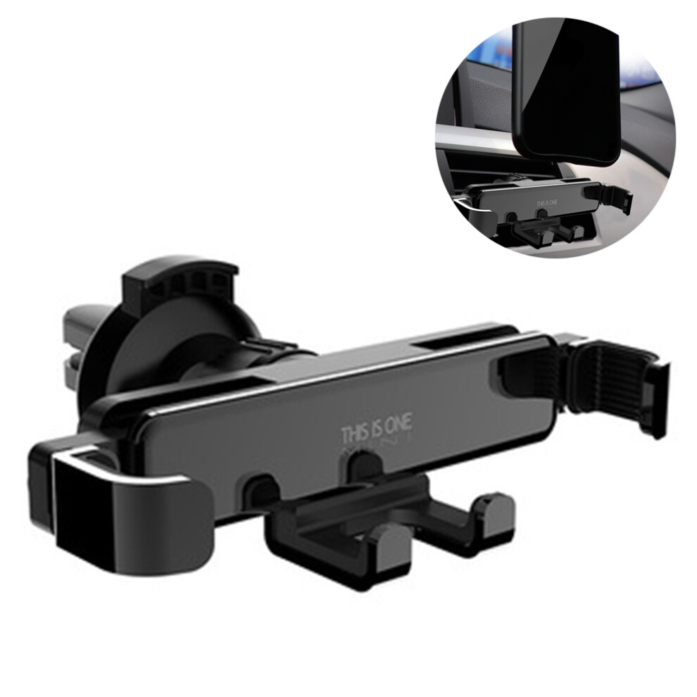 Car Phone Holder - Obsidian .With Upgraded Hook Clip Auto Lock Hands-Free Vent Phone Car Mount Compatible Black 7770198291742