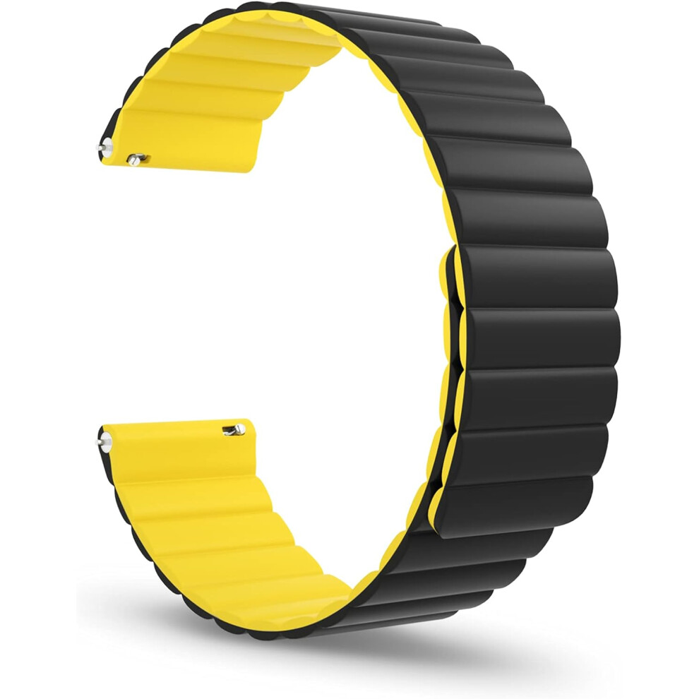 Magnetic Watch Band, Silicone Watch Strap Quick Release Smart Watch Bands 20Mm 22Mm Compatible With Galaxy Watch 42Mm 46Mm 7770198295306
