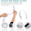 Leafless Hanging Neck Fan - White 2household products 3