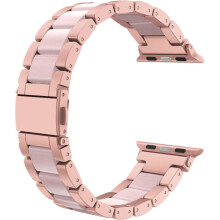Compatible with Apple Watch Band 42mm 44mm 45mm Fashion Wristbands Womens(Rose Pink Between Pink - 38/40MM)