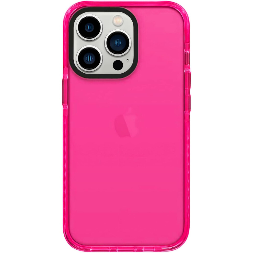 Iphone 14 Promax, Cute Retro Vibrant Design Phone Cases For Women,Camera Protector Cover Soft Silicone Shockproof Protective Case Neon Rose 7770198339321