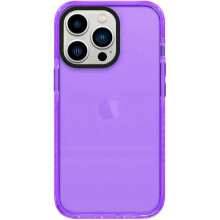 iPhone 14 Pro, Cute Retro Vibrant Design Phone Cases for Women,Camera Protector Cover Soft Silicone Shockproof Protective Case Neon Purple