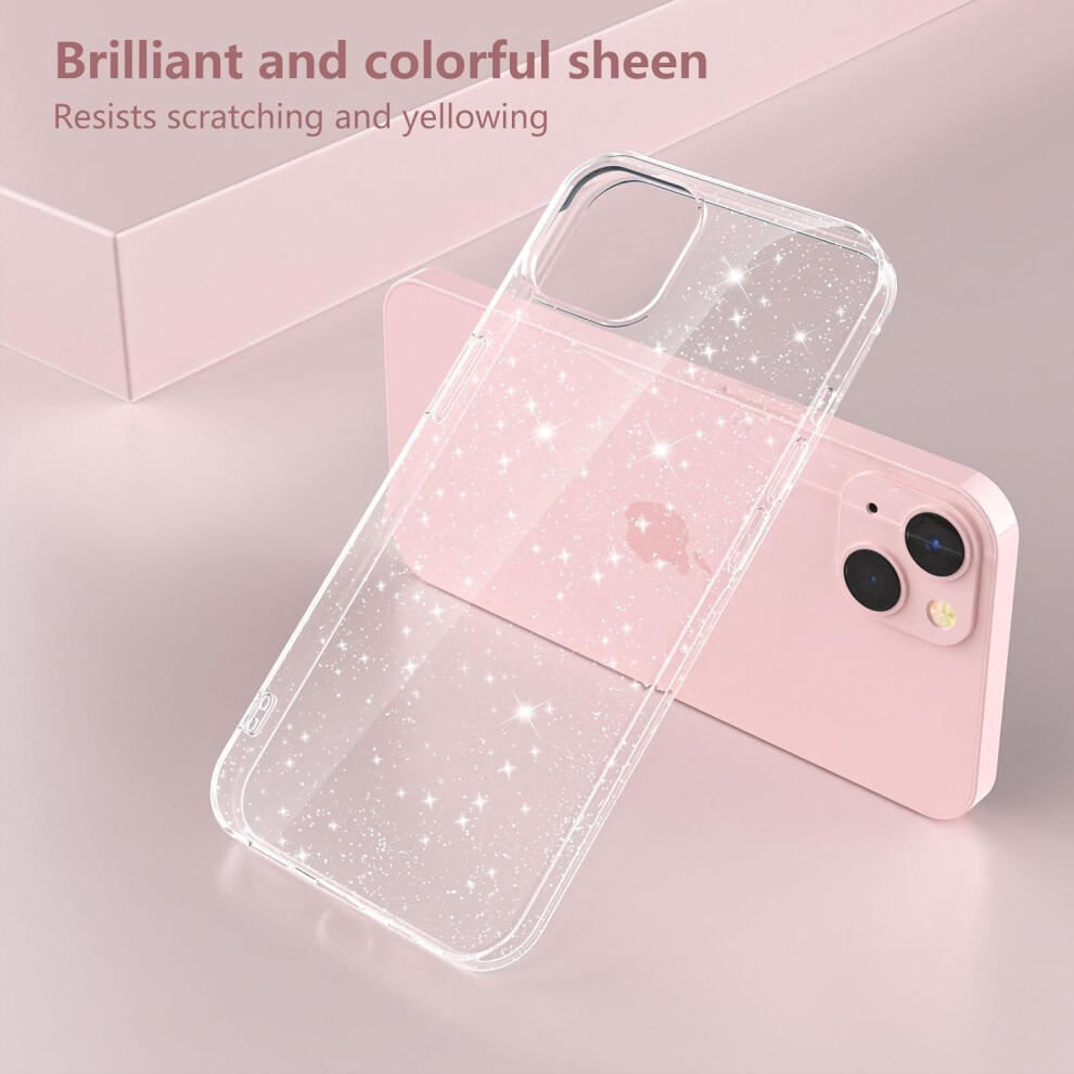 Glitter Case For Iphone 15 Plus 6.7", Cute Clear Bling Sparkly Protective Slim Soft Shockproof Cover Women Girls Phone Case 7770198339550