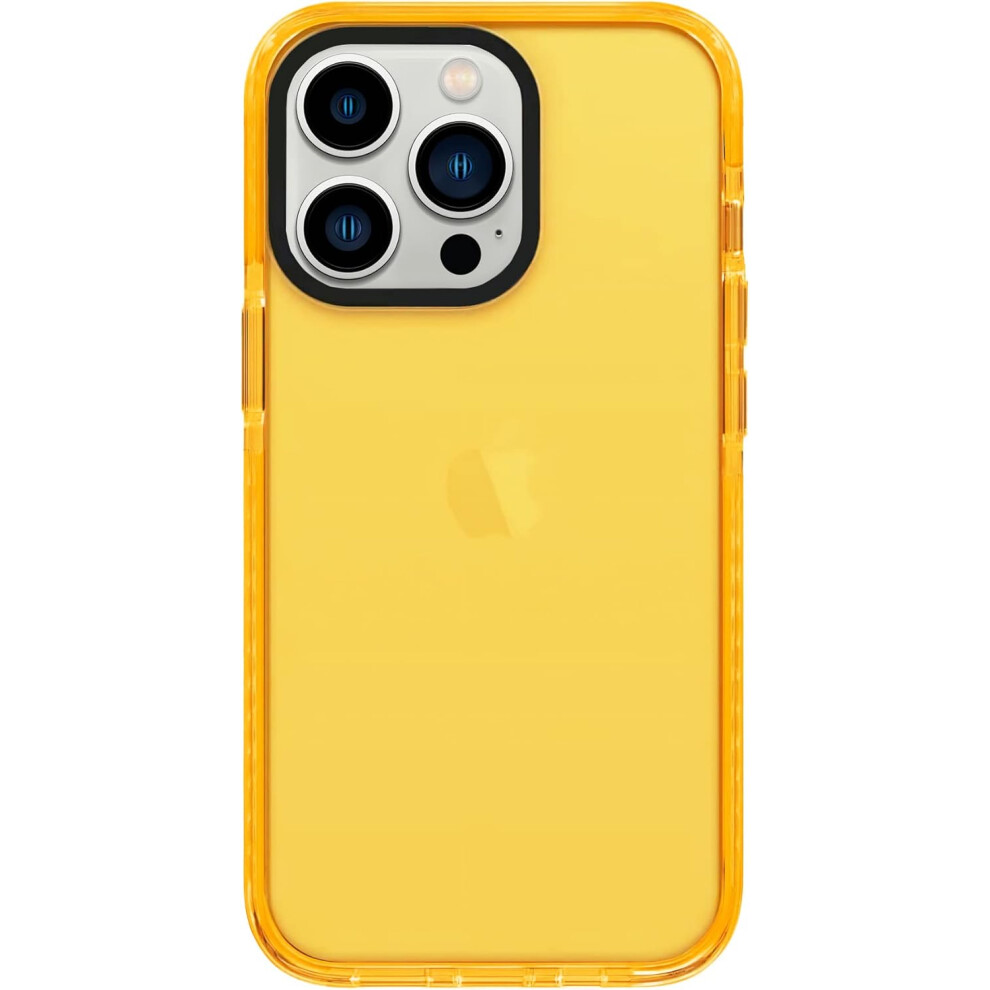 Iphone 14 Promax, Cute Retro Vibrant Design Phone Cases For Women,Camera Protector Cover Soft Silicone Shockproof Protective Case Neon Orange 7770198339482
