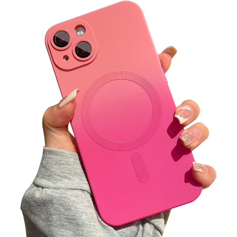 Magnetic Iphone 13 Case [Compatible With Magsafe], Cute Gradient Color Case For Women & Men, Soft Tpu Shockproof With Camera Lens Protector Case 7770198316704