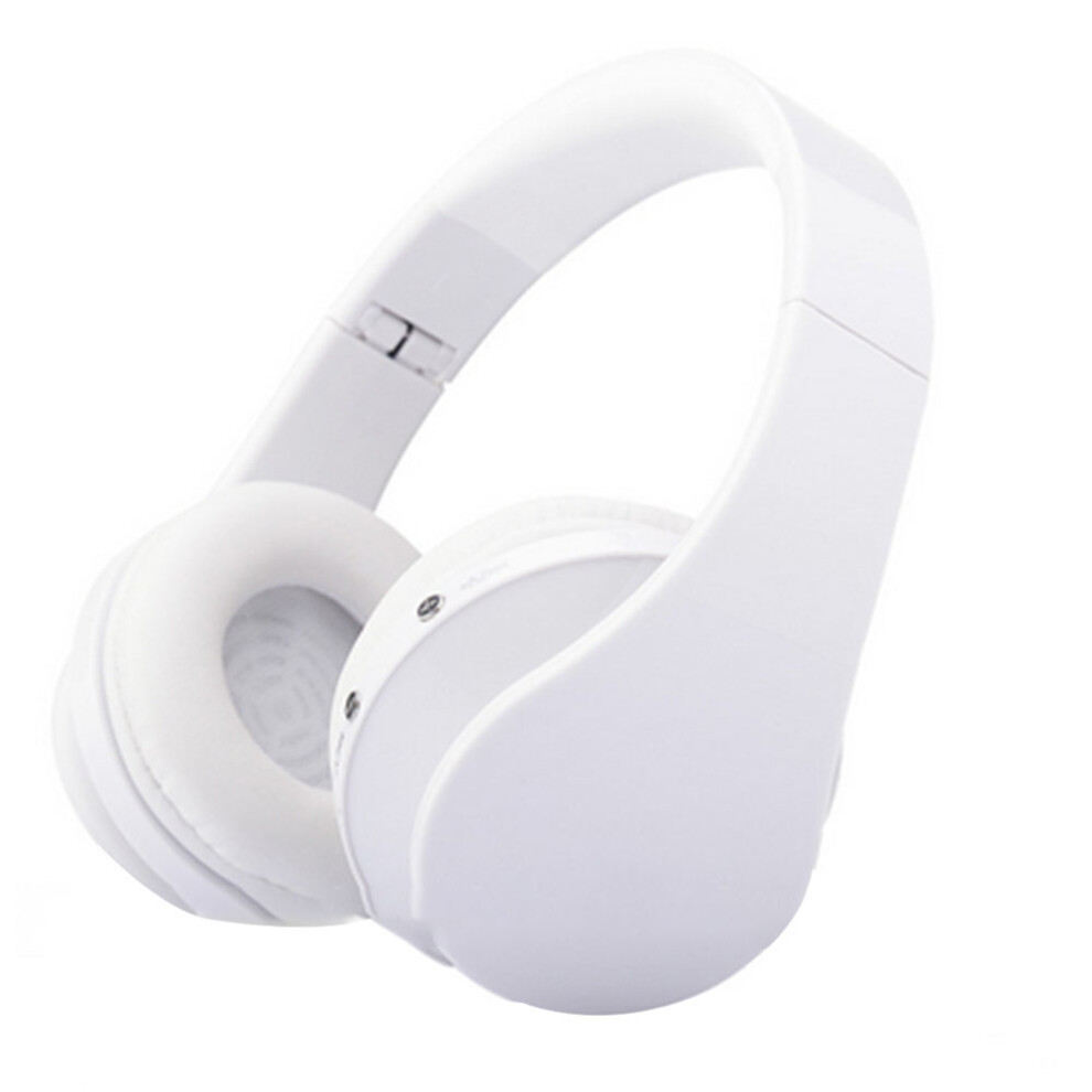Wireless Bluetooth Headphones, Over-Ear Headphones With Mic, Foldable And Lightweight, Mp3 Mode And Fm Radio- White 7770198293395