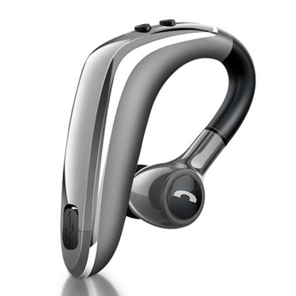 Bluetooth Headphones, Wireless V5.0 Business Bluetooth Headphones In-Ear Lightweight Sweat-Deluxe Version Charging Compartment Gun Gray 7770198294019