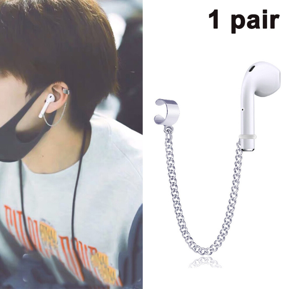 Anti-Lost Earring Band Compatible With Airpods Earbuds Ear Hook Accessories, Anti-Lost Earrings-9 Ear Bone Clips (1 Pair) 7770198294170
