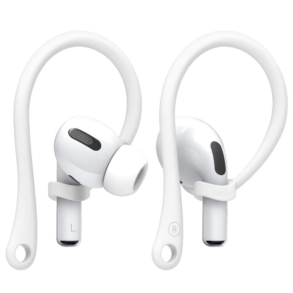 2 Pairs Of Earphones Anti-Lost Silicone Ear Hooks - White 7770198294569