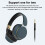 Wireless Headset Bluetooth Bass Headphones - Dark Blue 4