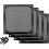 4pcs-computer fan dust filter-12CM black all-aluminum dust filterdigital 1