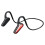 Sports Waterproof Bone Conduction Bluetooth Headphones - Red 1