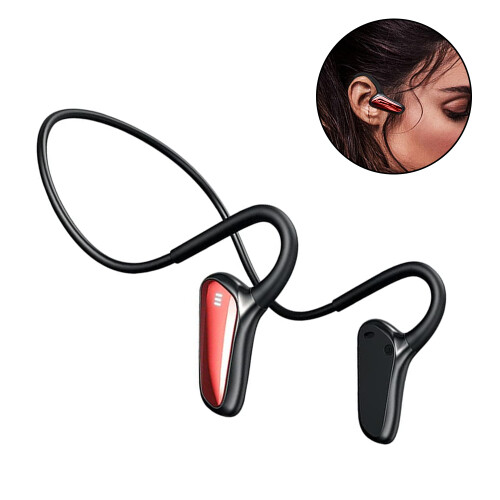 Sports Waterproof Bone Conduction Bluetooth Headphones - Red 1