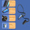 Sports Waterproof Bone Conduction Bluetooth Headphones - Blue 4