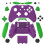 Complete Case Cover Replacement Parts compatible with Xbox One Wireless Controller Grip Pockcovered Case-EVA color matching 1