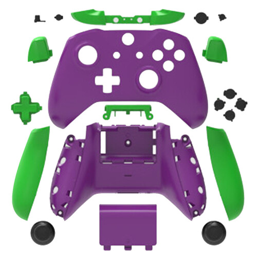 Complete Case Cover Replacement Parts compatible with Xbox One Wireless Controller Grip Pockcovered Case-EVA color matching