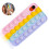 Decompression puzzle anti-fall mobile phone case-Compatible with iPhoneXR rainbow 2