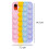 Decompression puzzle anti-fall mobile phone case-Compatible with iPhoneXR rainbow 5