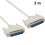 1.5m/3m parallel DB25 male printer cable compatible with connecting computer with DB25 female connector to printer-3m 1