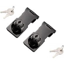 2 sets of buckle locks with keys, suitable for small doorscabinets etc.stainless steel chrome plated buckle locks,safety locks door locks (3 inches)