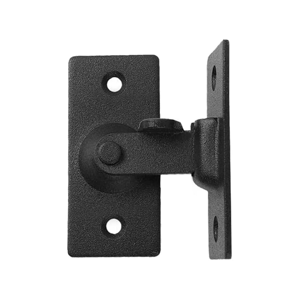 2Pcs,90 Degree Locking Privacy Lock Sliding Barn Door Latch Right Angle Door Clasp Cam Lock ( Small Black) 7770198310245