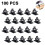 Nylon Wire Adjustable Cable Clips Adhesive Cable Management Clips Adjustable Clamp.Black 1