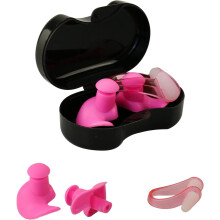 Swimming Ear Plugs Nose Clip Nose Protector for Adults Great Waterproof Reusable Silicone Earplugs Nose Clips for Swimming
